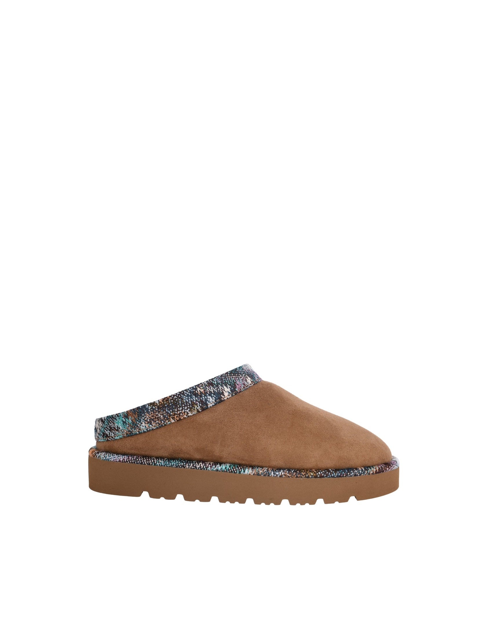 Beth sabot brown suede calfskin