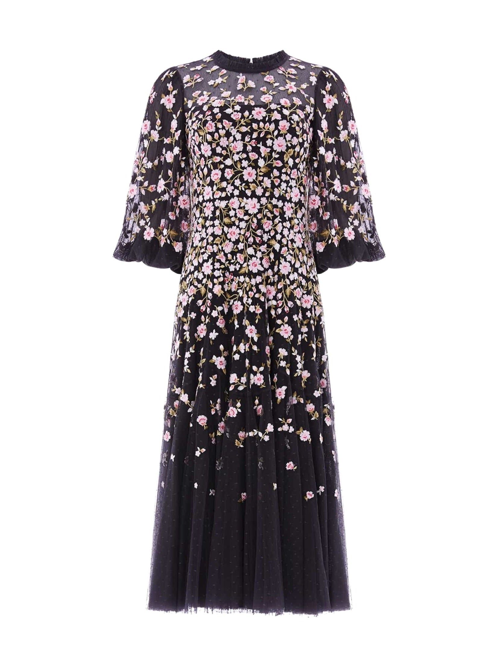 Sylvia rose round neck ankle gown