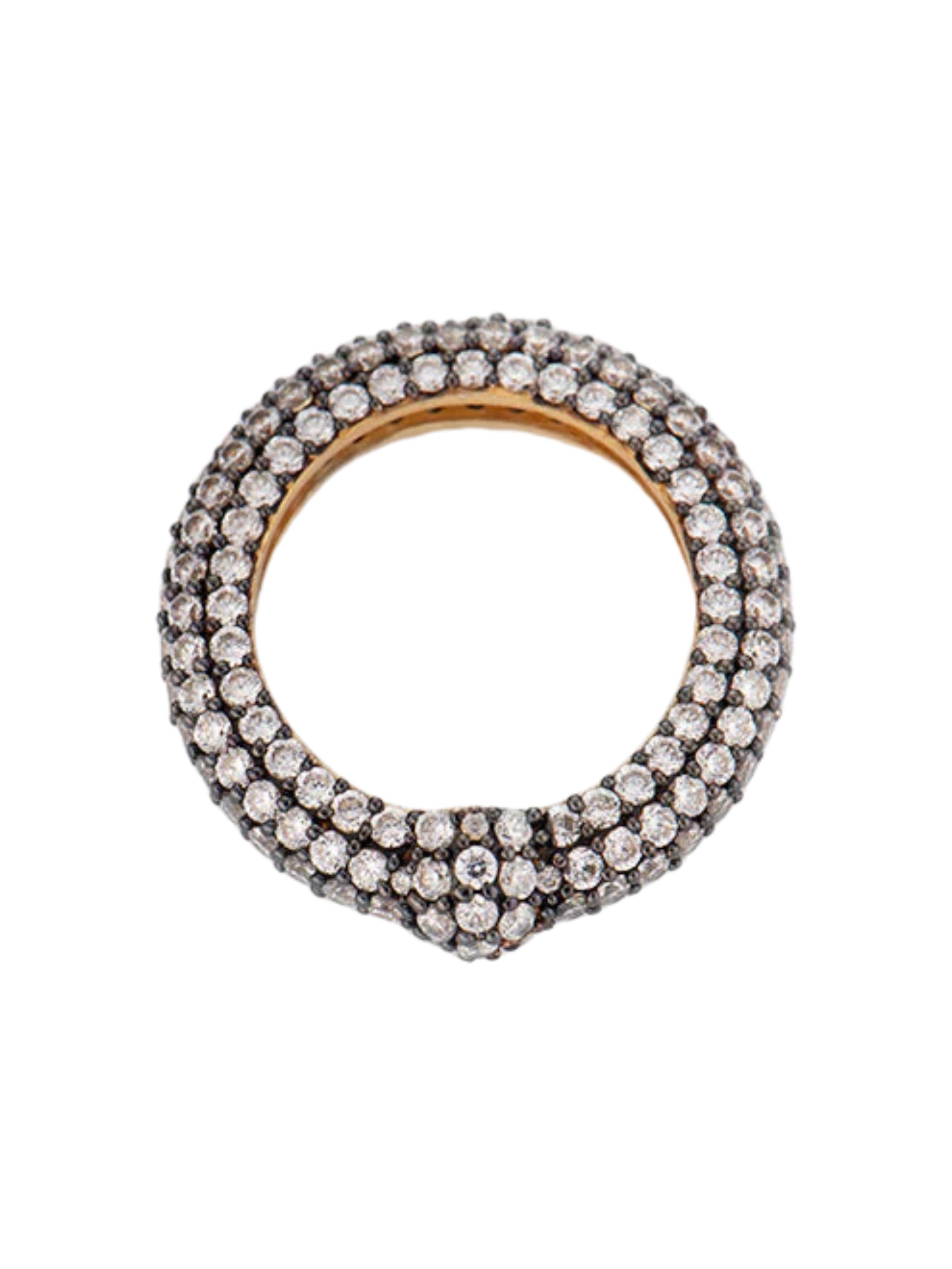 Crystal flow ring