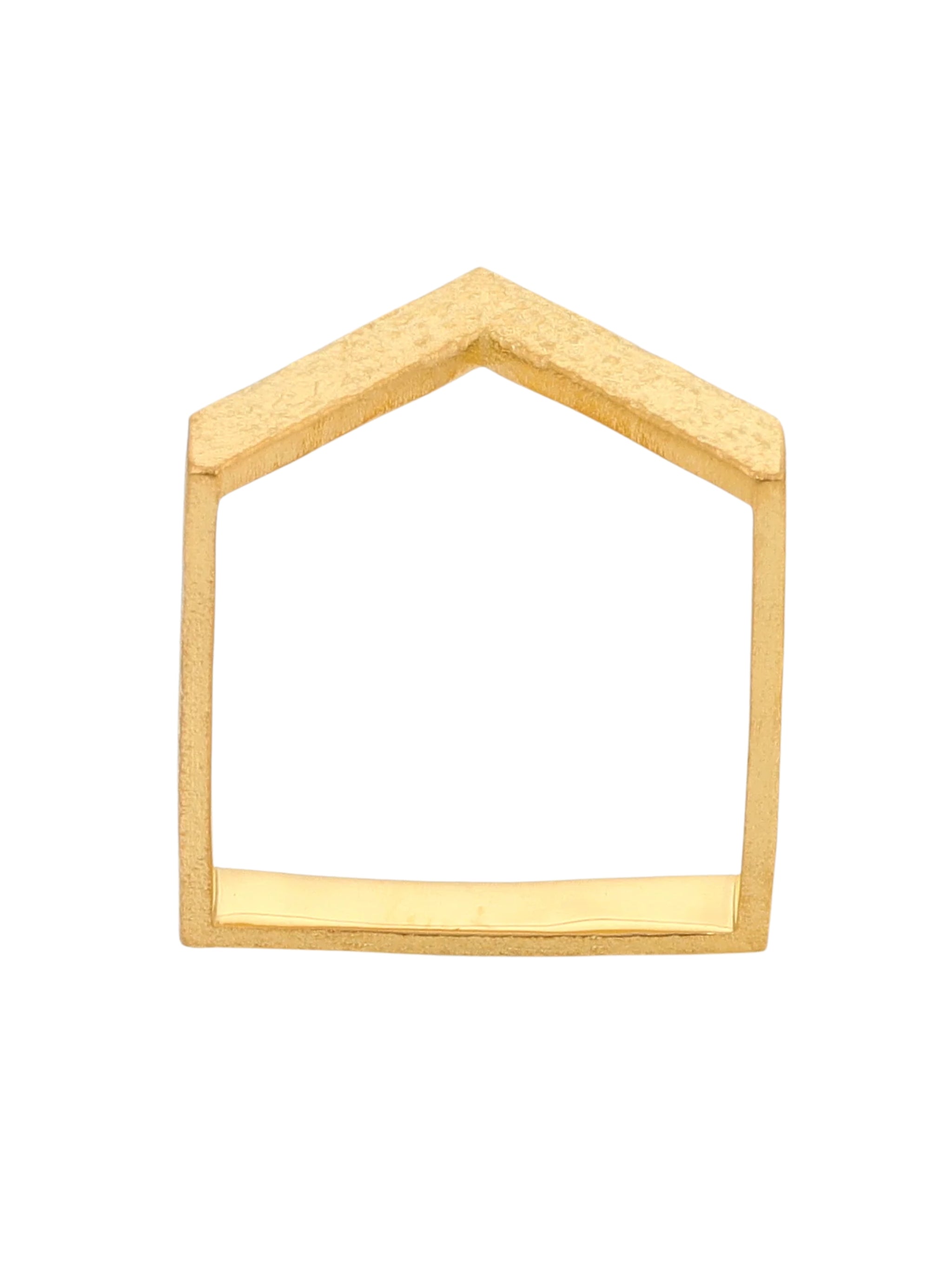 Mud ring in sterling silver & 18k gold vermeil