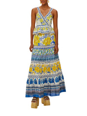 ZULI OFF-WHITE LOW RISE MAXI SKIRT