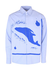 Blue dolphin cotton shirt