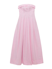Avril Cotton Bustier Maxi Dress