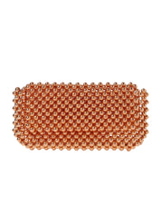 Rose gold clover clutch