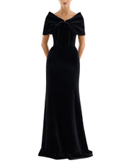 Maxi dress with cape
