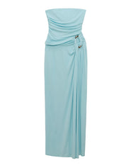 Emma Strapless Draped Jersey Bustier Gown