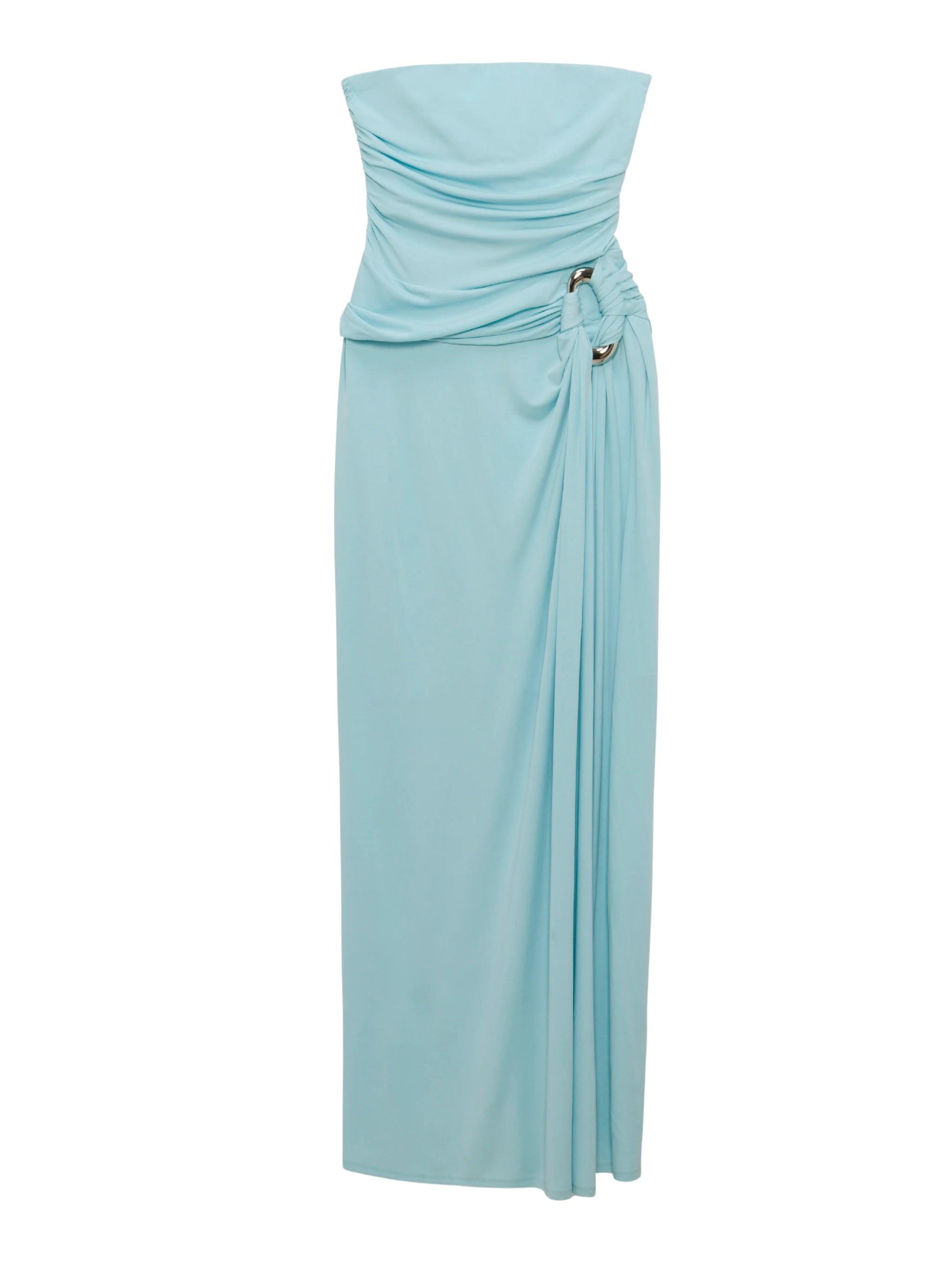 Emma Strapless Draped Jersey Bustier Gown