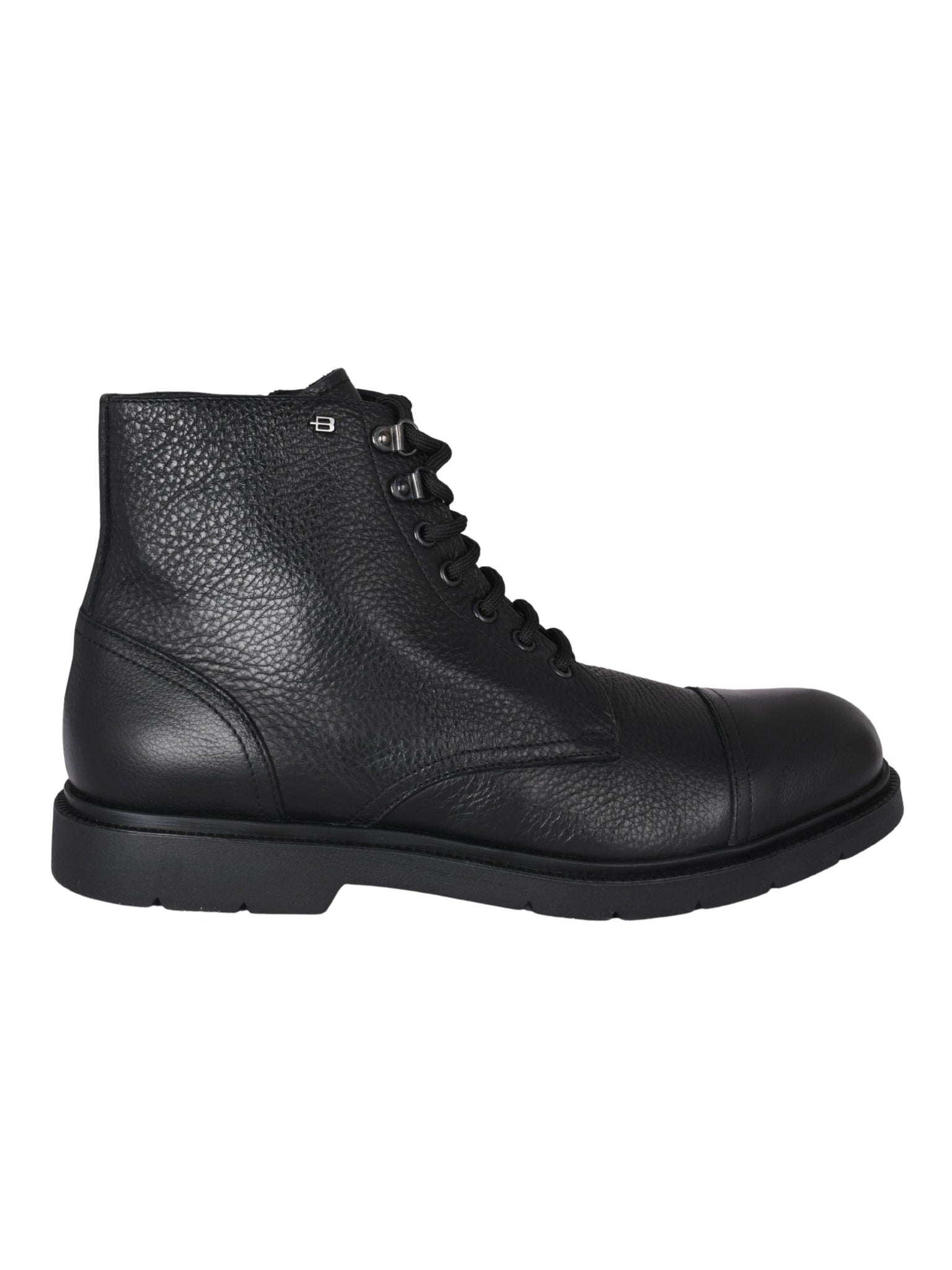 Ankle boot tumb.leat. black