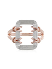Asha ring in in sterling silver & 18k rose gold vermeil and rhodium