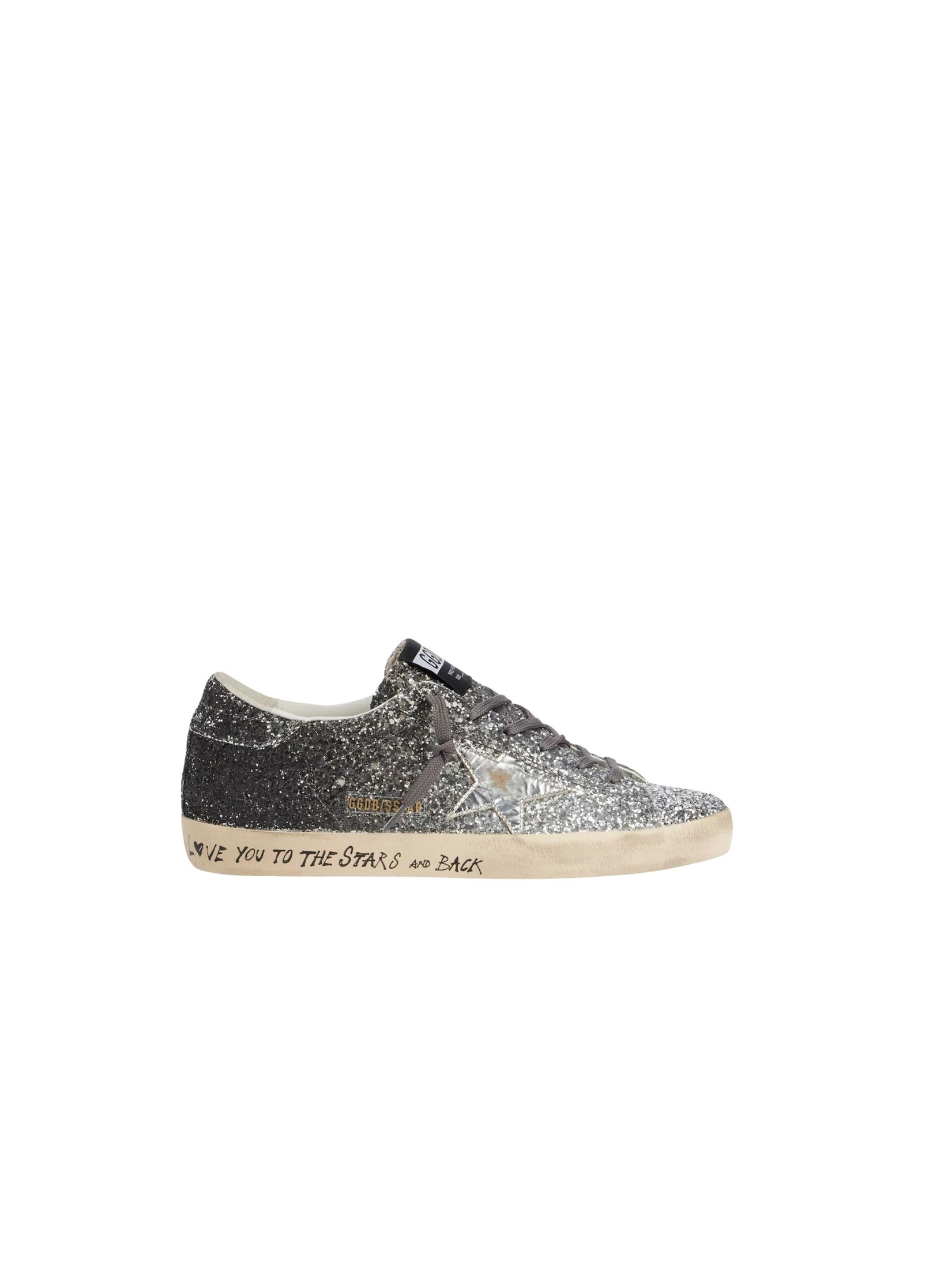 Super-star classic with list glitter upper toe tongue and heel laminated star