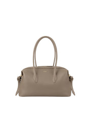 BRIOCHE DUFFLE TAUPE PEBBLE GRAINED LEATHER