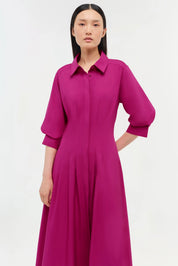 JAZZ PINTUCK MIDI DRESS