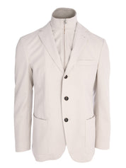 SINGLE BREASTED JACKET WITH BIB