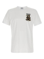 Teddy bear-print crewneck T-shirt