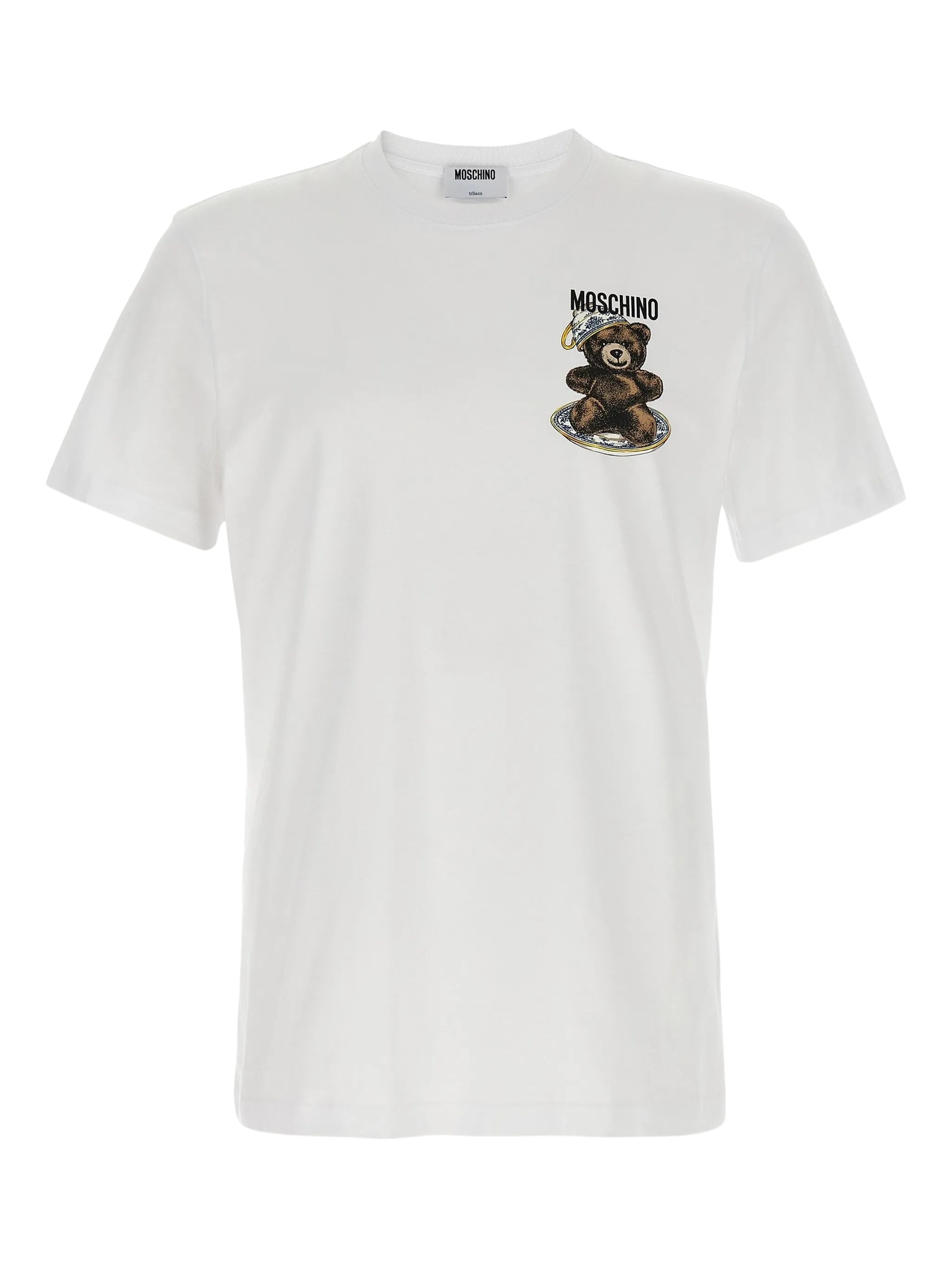 Teddy bear-print crewneck T-shirt