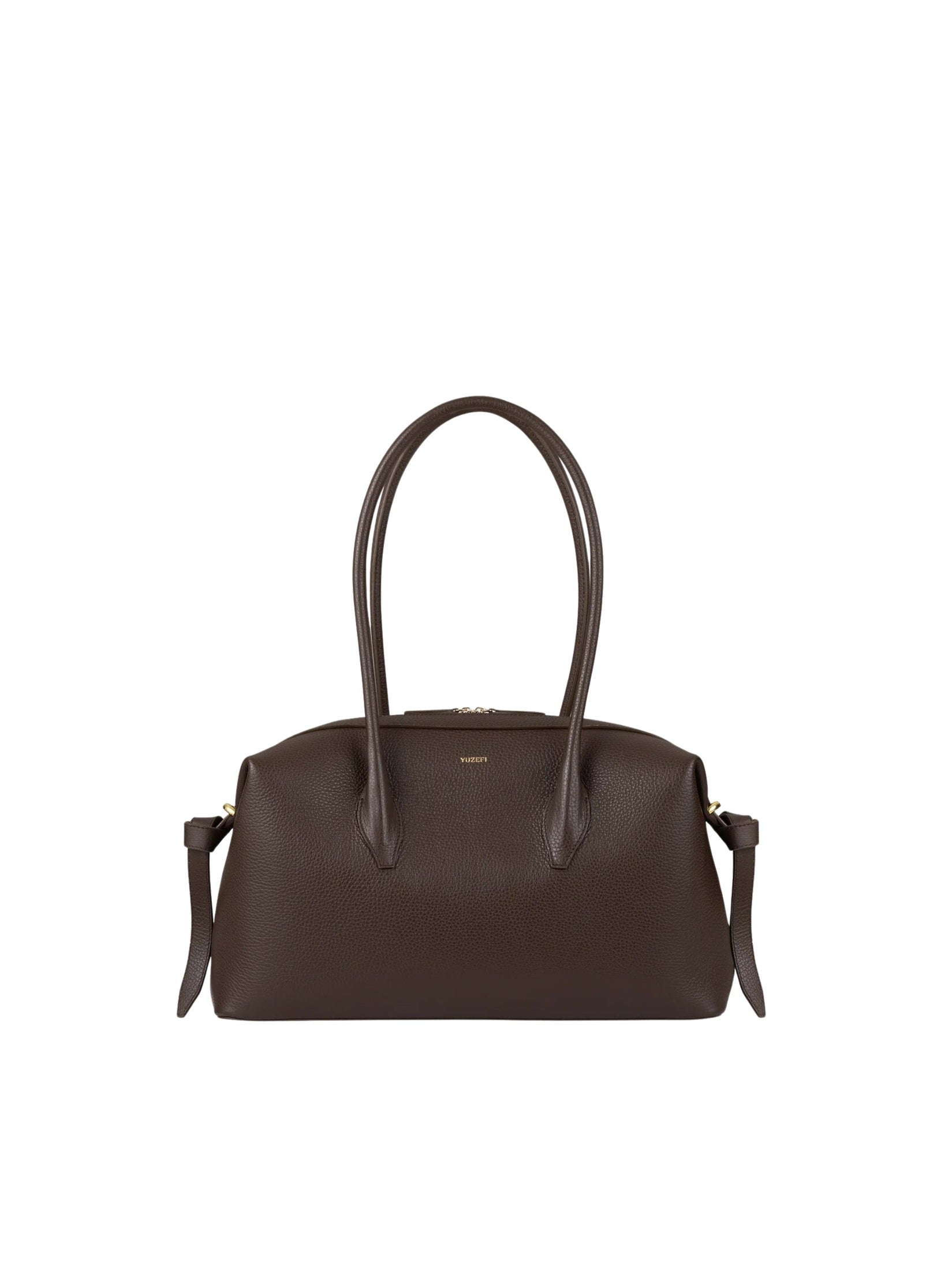 Brioche duffle espresso pebble grained leather