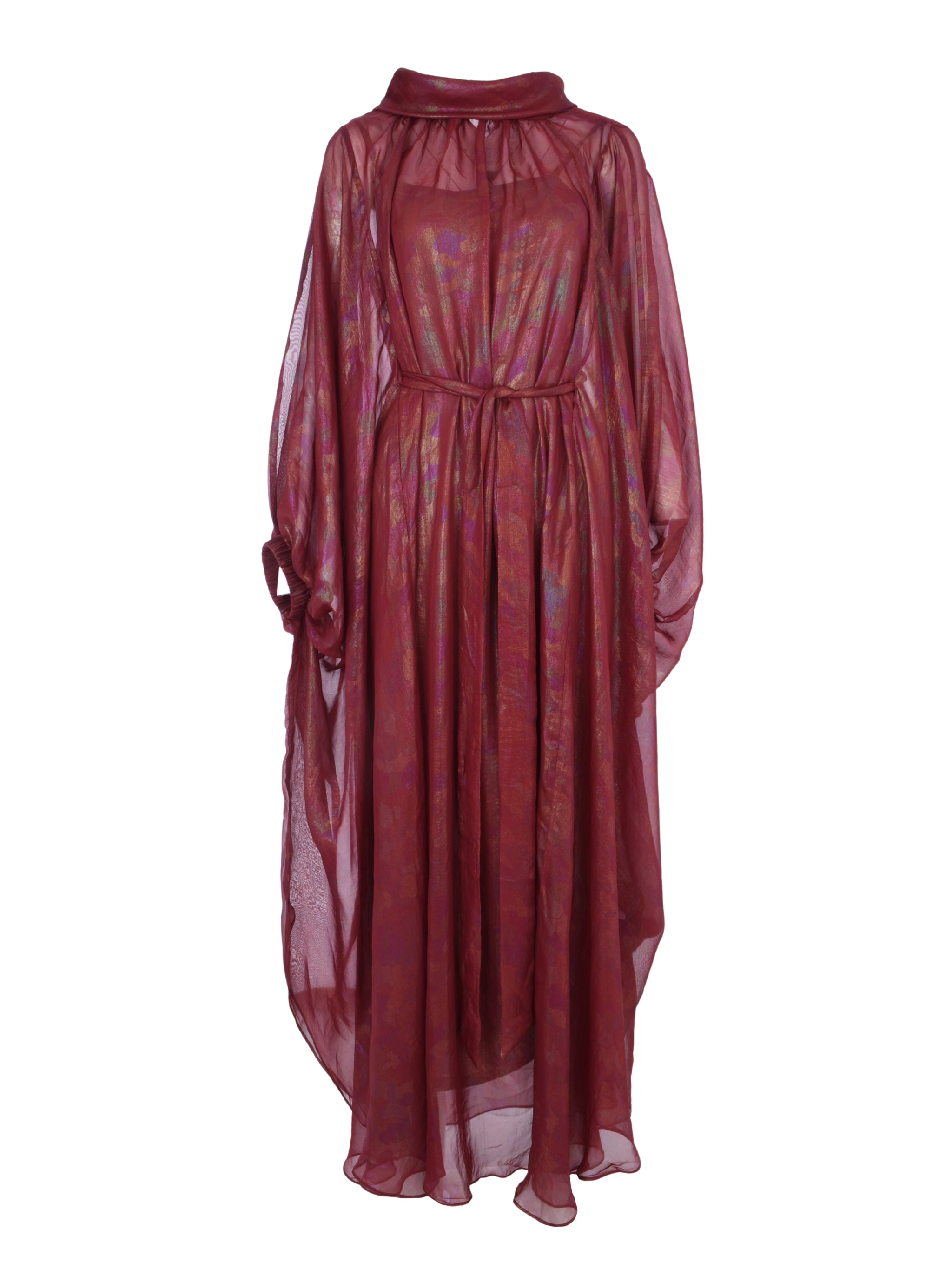 قفطان زهرة أحمر.