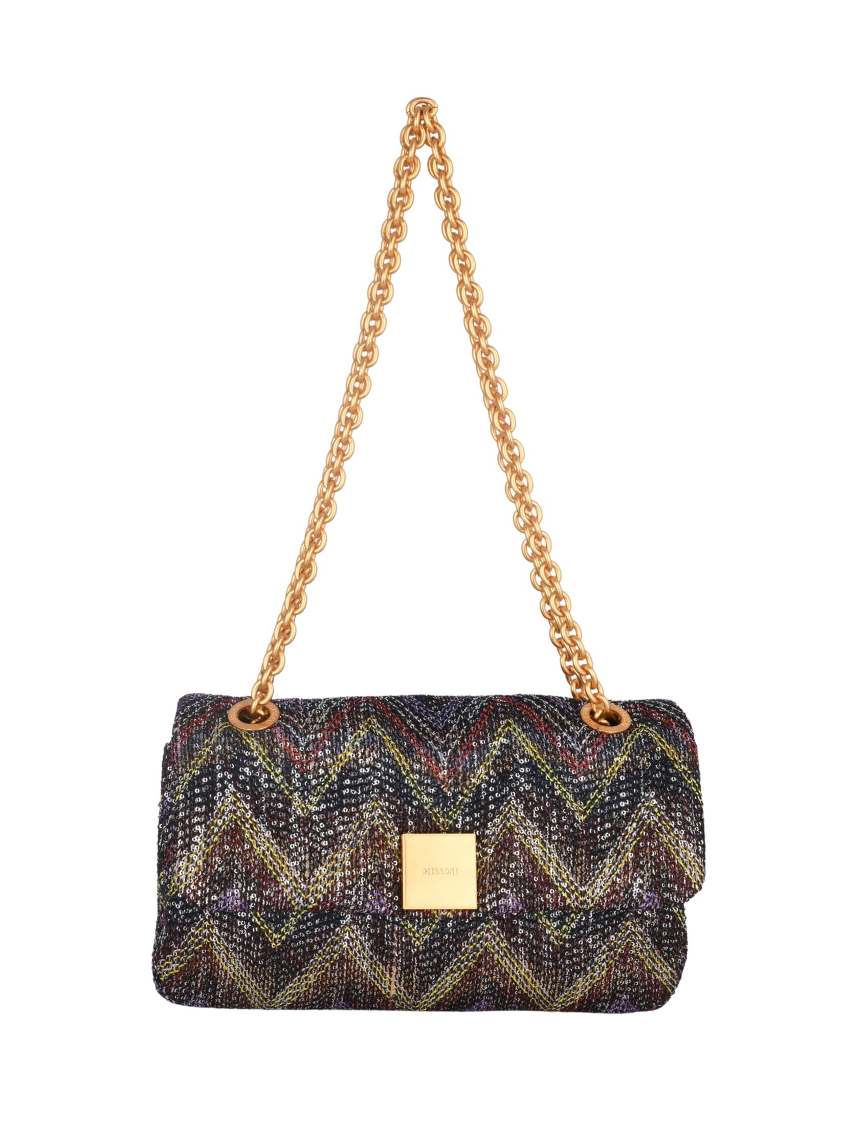 Caperdoni Sequin-Embellished Shoulder Bag
