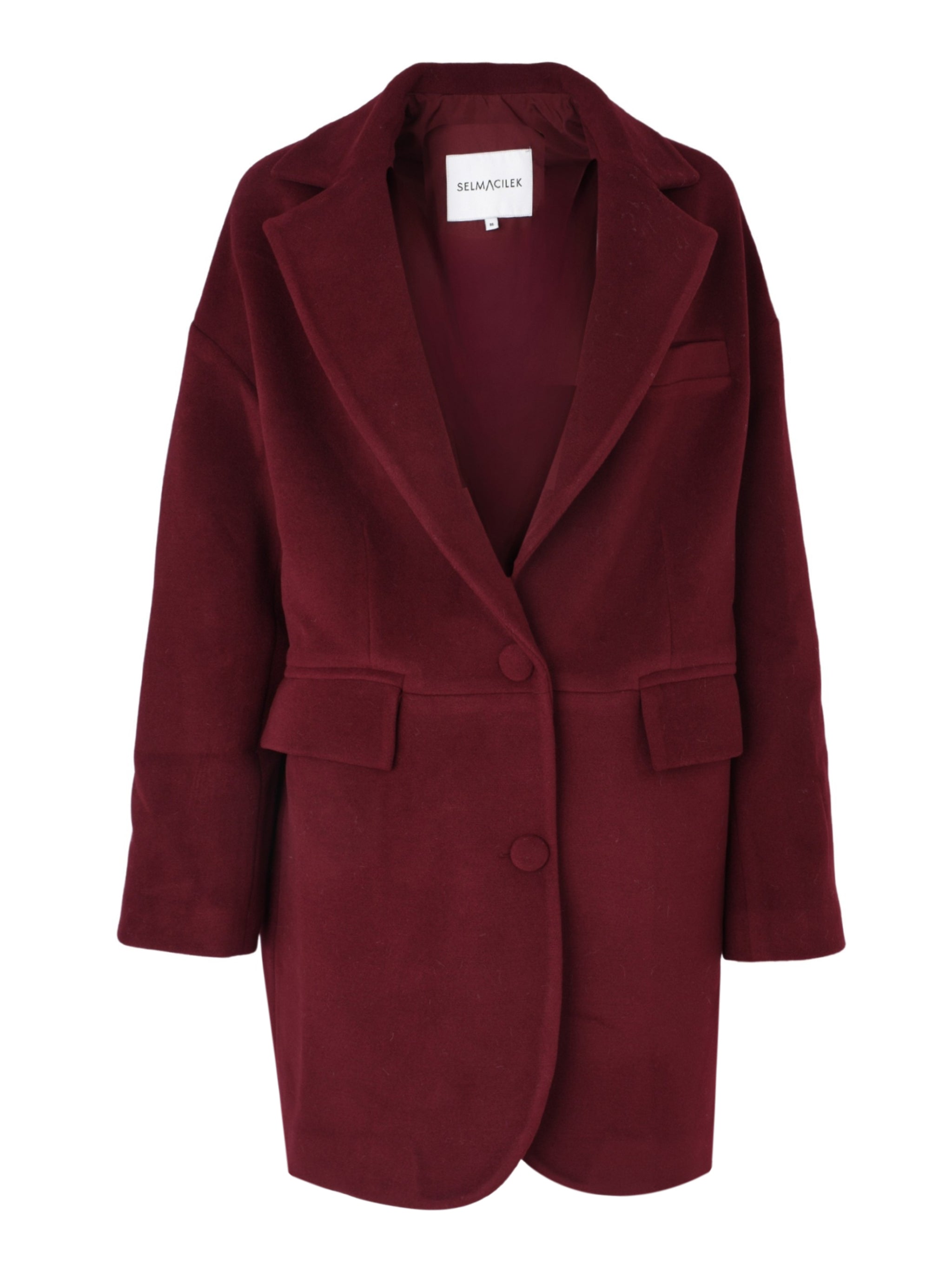 BURGUNDY CACHET COAT