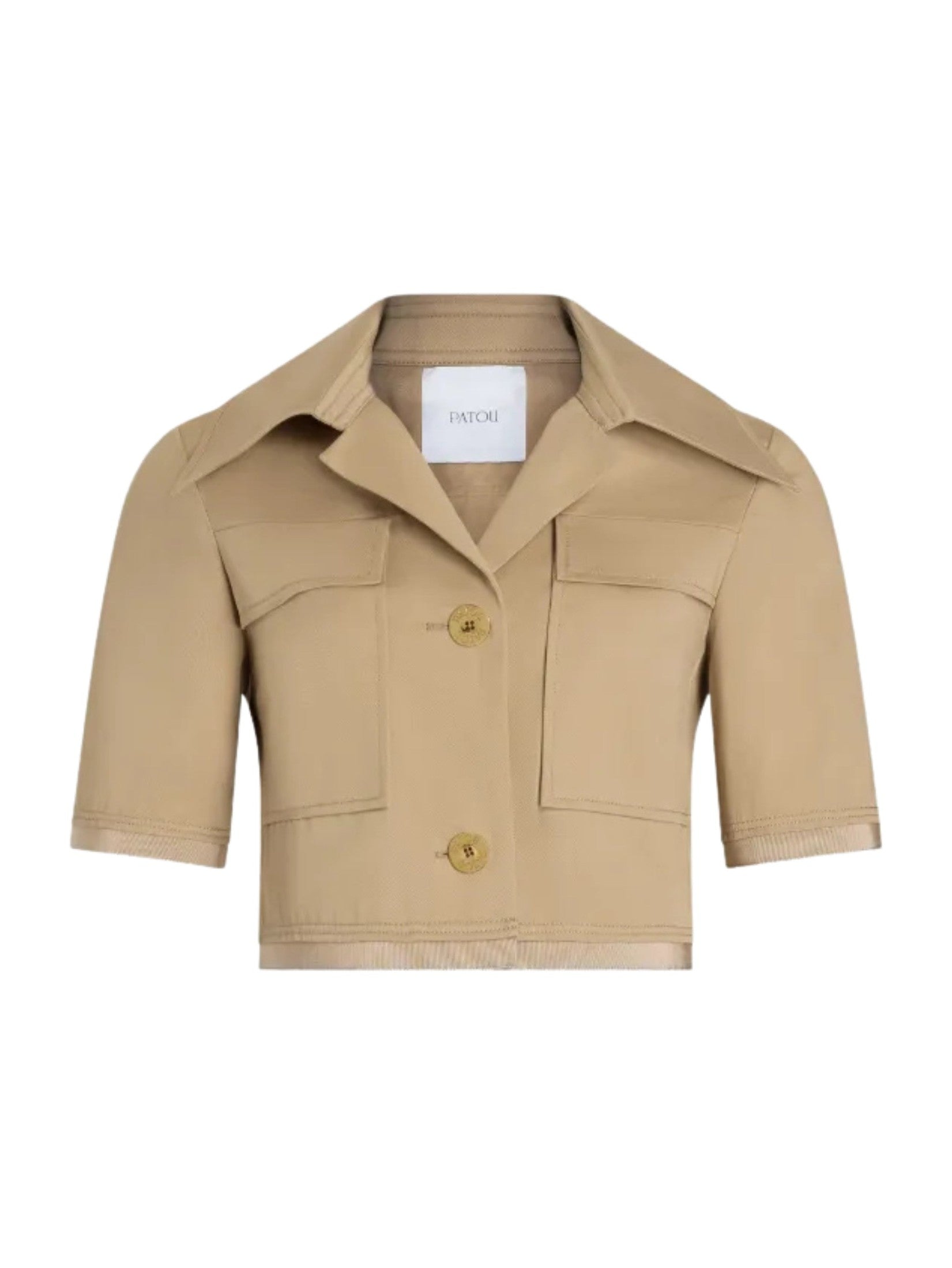 Short-sleeved organic cotton jacket