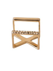 The x ring in sterling silver & 18k gold vermeil
