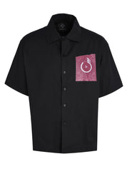 CENMAR BLACK CARPET ARTWORK FRONT PRINT SHIRT.