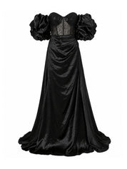 Satin-Crystal Dress