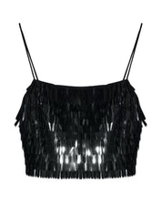 BLACK SEQUIN TOP