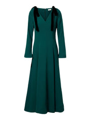 Claribel Midi Dress With Shoulder Tie