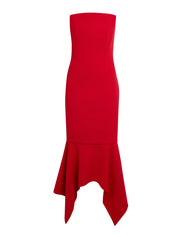 Tegan Midi Dress in Crimson