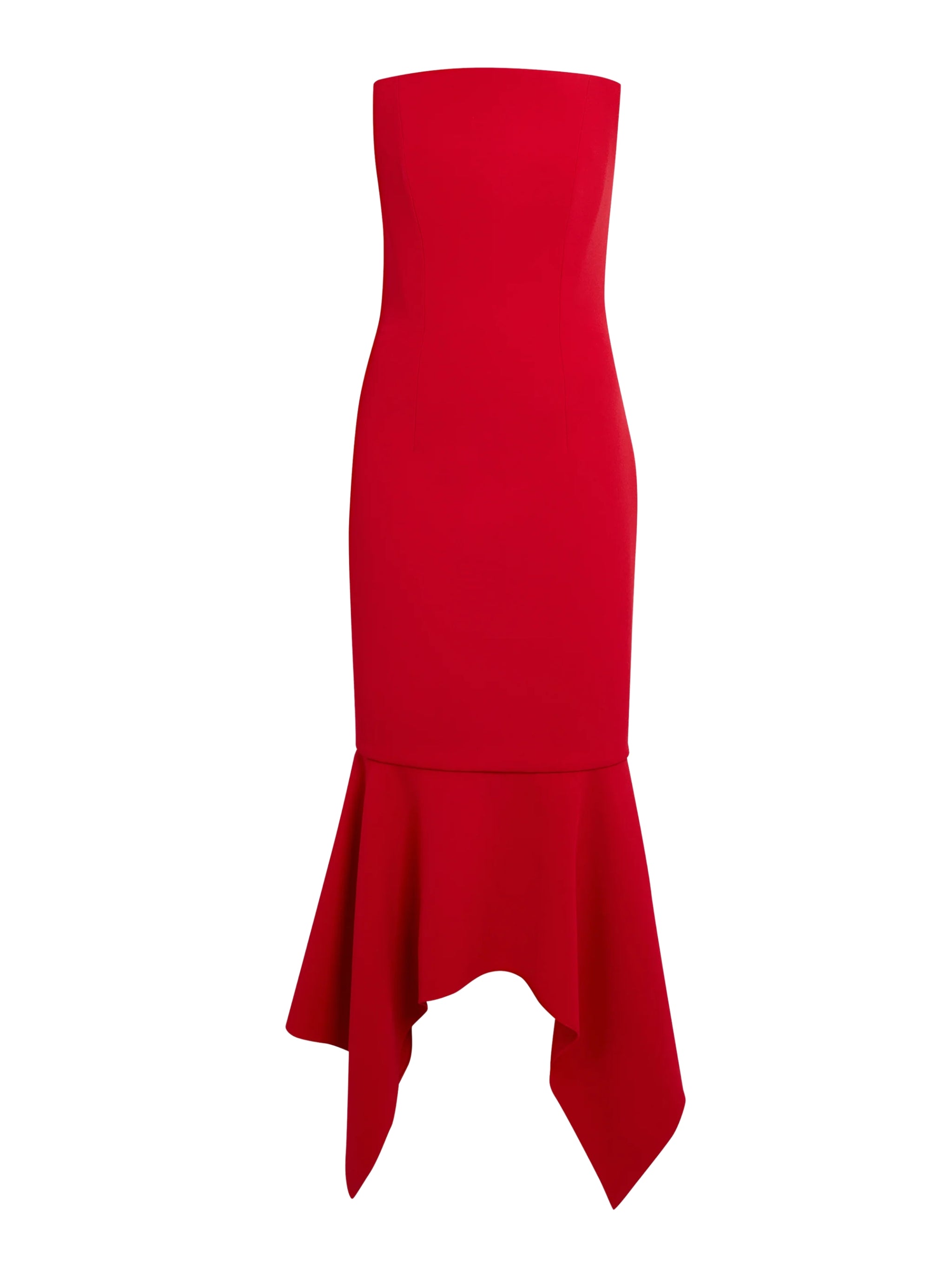 Tegan Midi Dress in Crimson