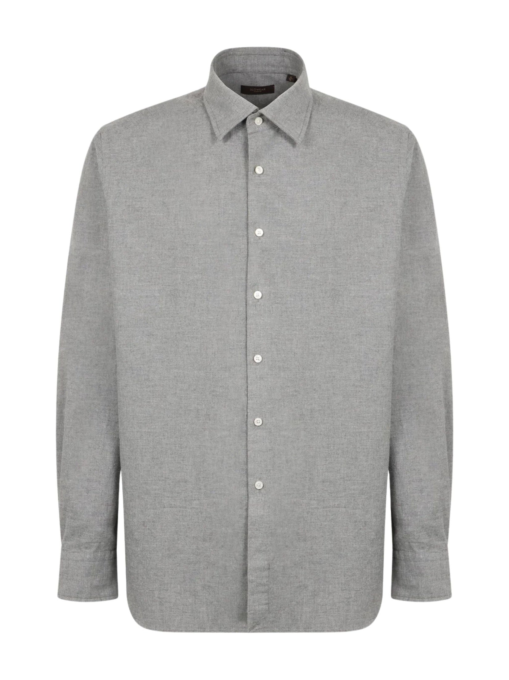 Long sleeve italian collar men shirt
