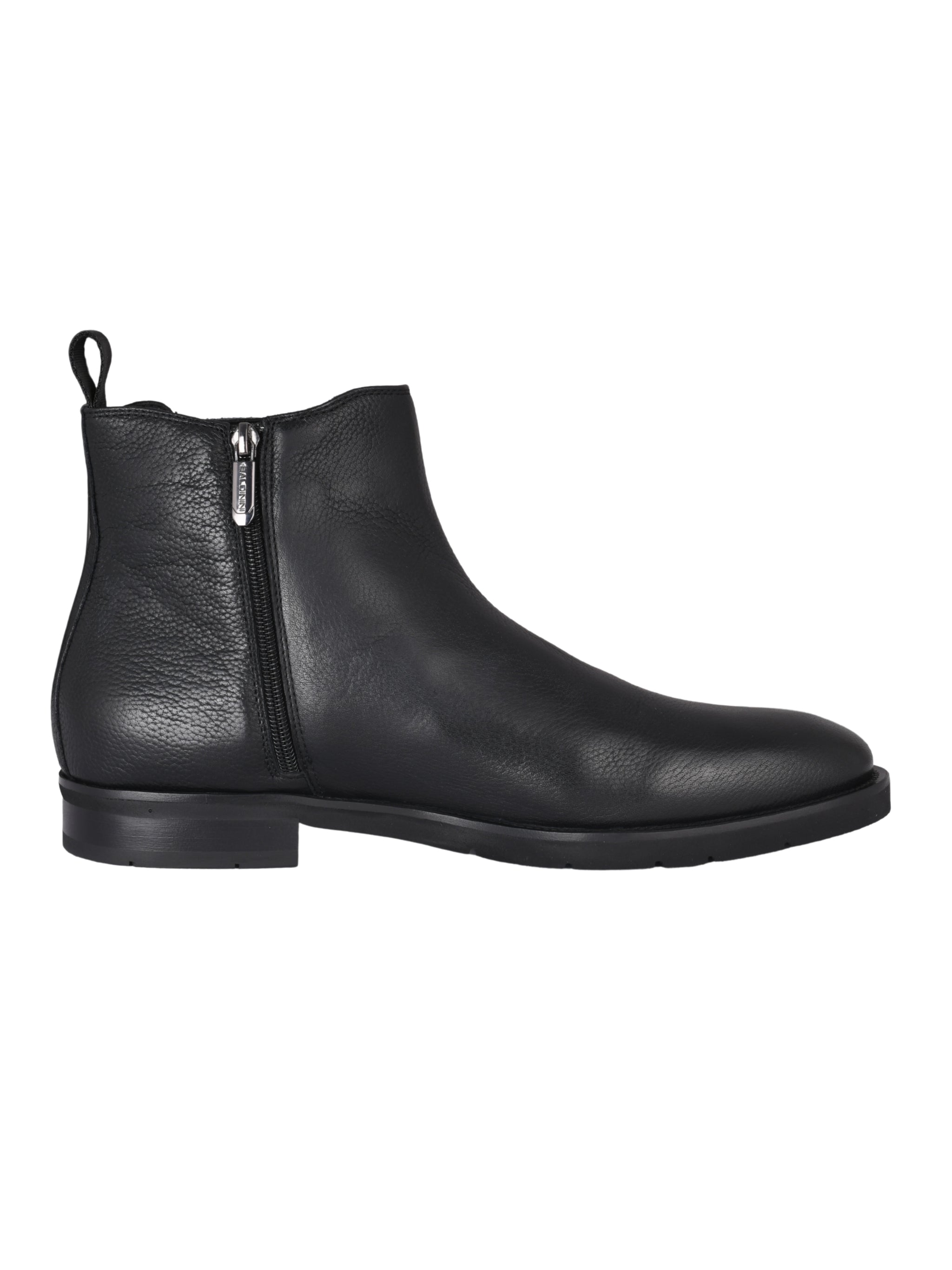 Ankle boot tumb.leat. black
