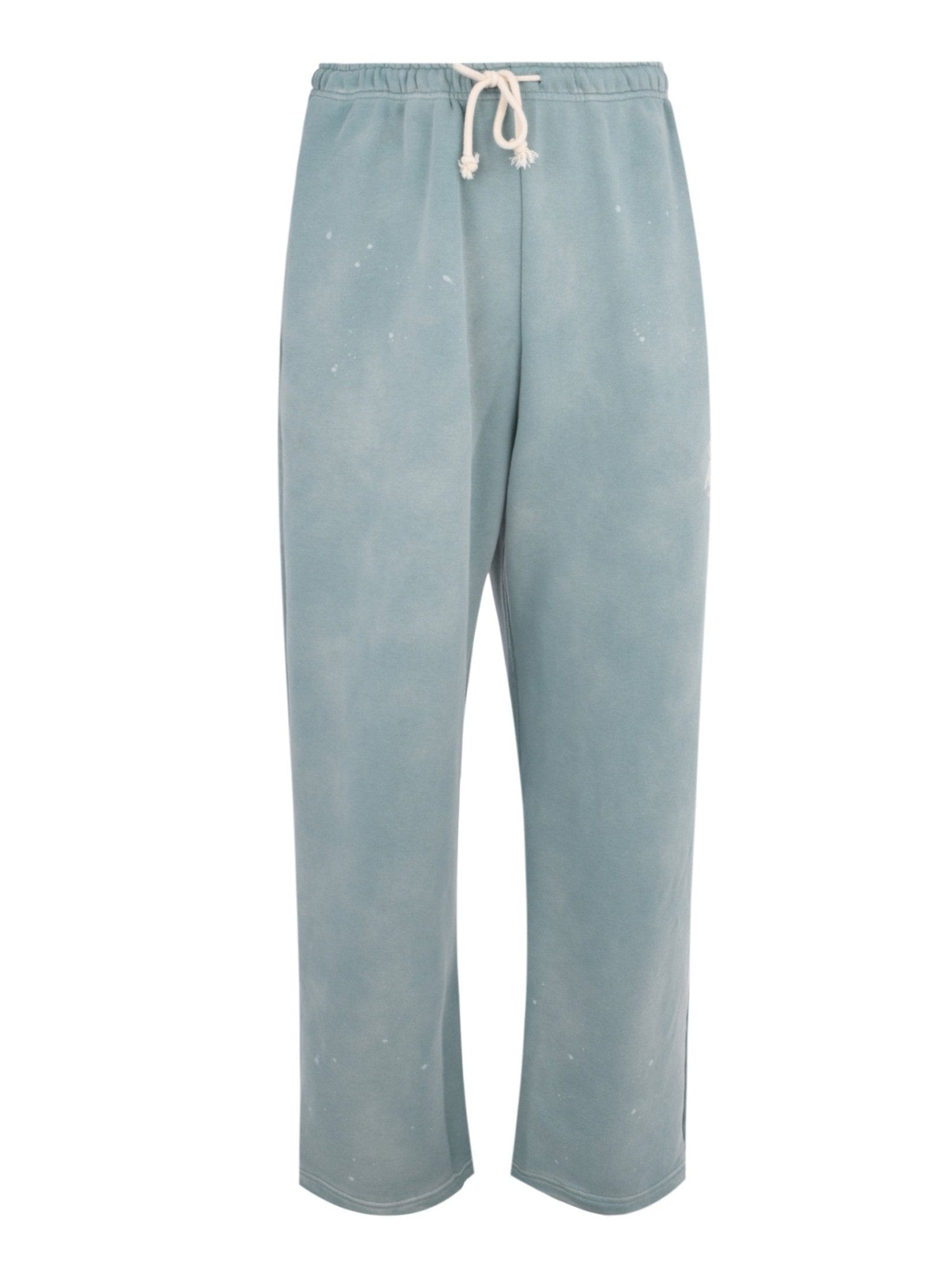 Washed cut-off hem sweat pants