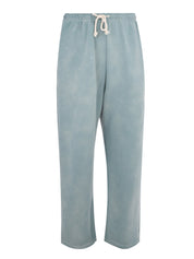 Washed cut-off hem sweat pants