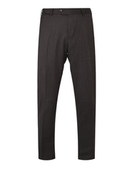 Pantalone slim flat front diagonal pockets elastic waistband with drawstring unfinished b.
