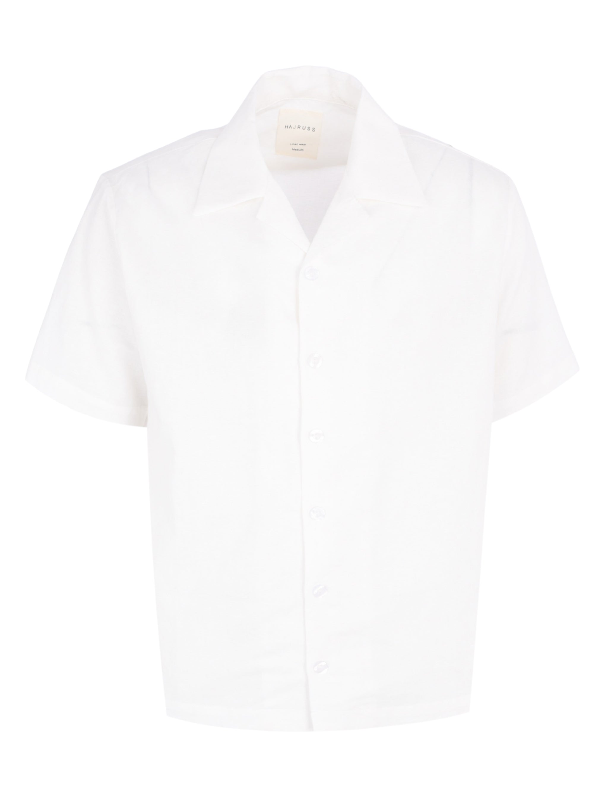LINEN WHITE SHORT SLEEVE SHIRT