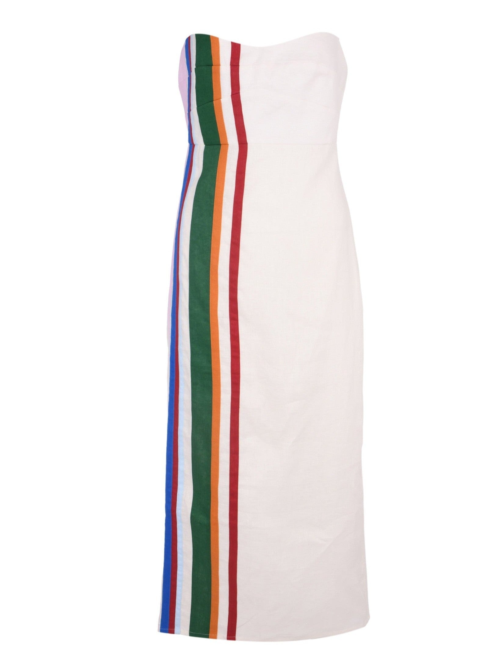 Fitted bodice long dress with relaxed skirt