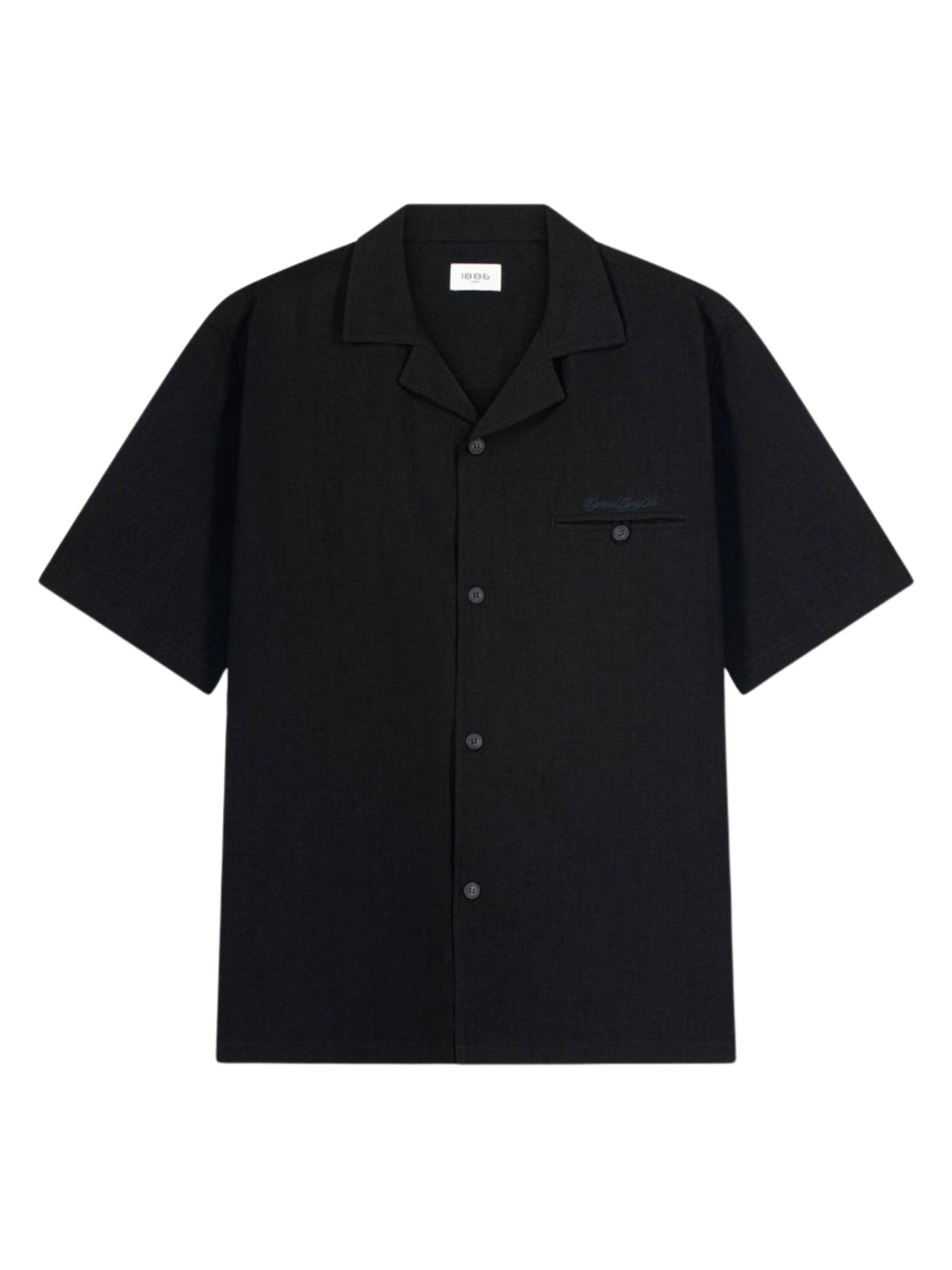 Black linen shirt