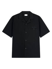 Black linen shirt