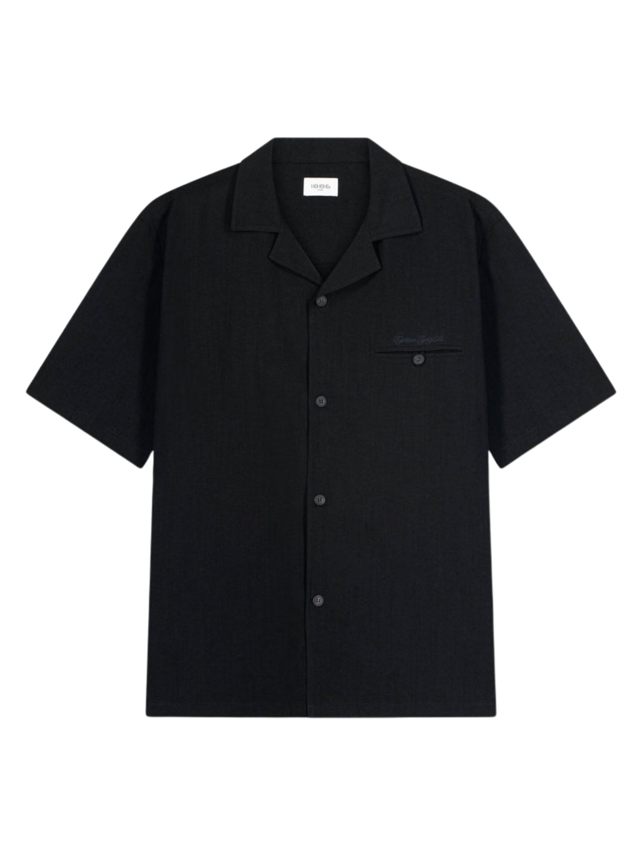 Black linen shirt