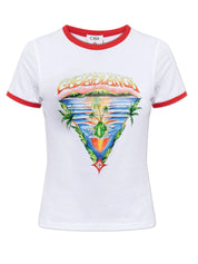 Innocence Triangle Longline Ringer Tee