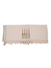 Peshtemal cotton ikat throw blanket