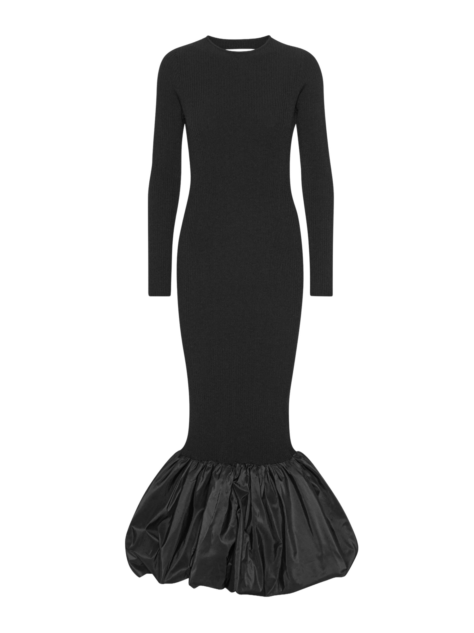 Knit maxi cutout dress