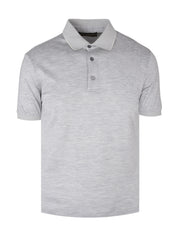 Cotton and silk short sleeves polo