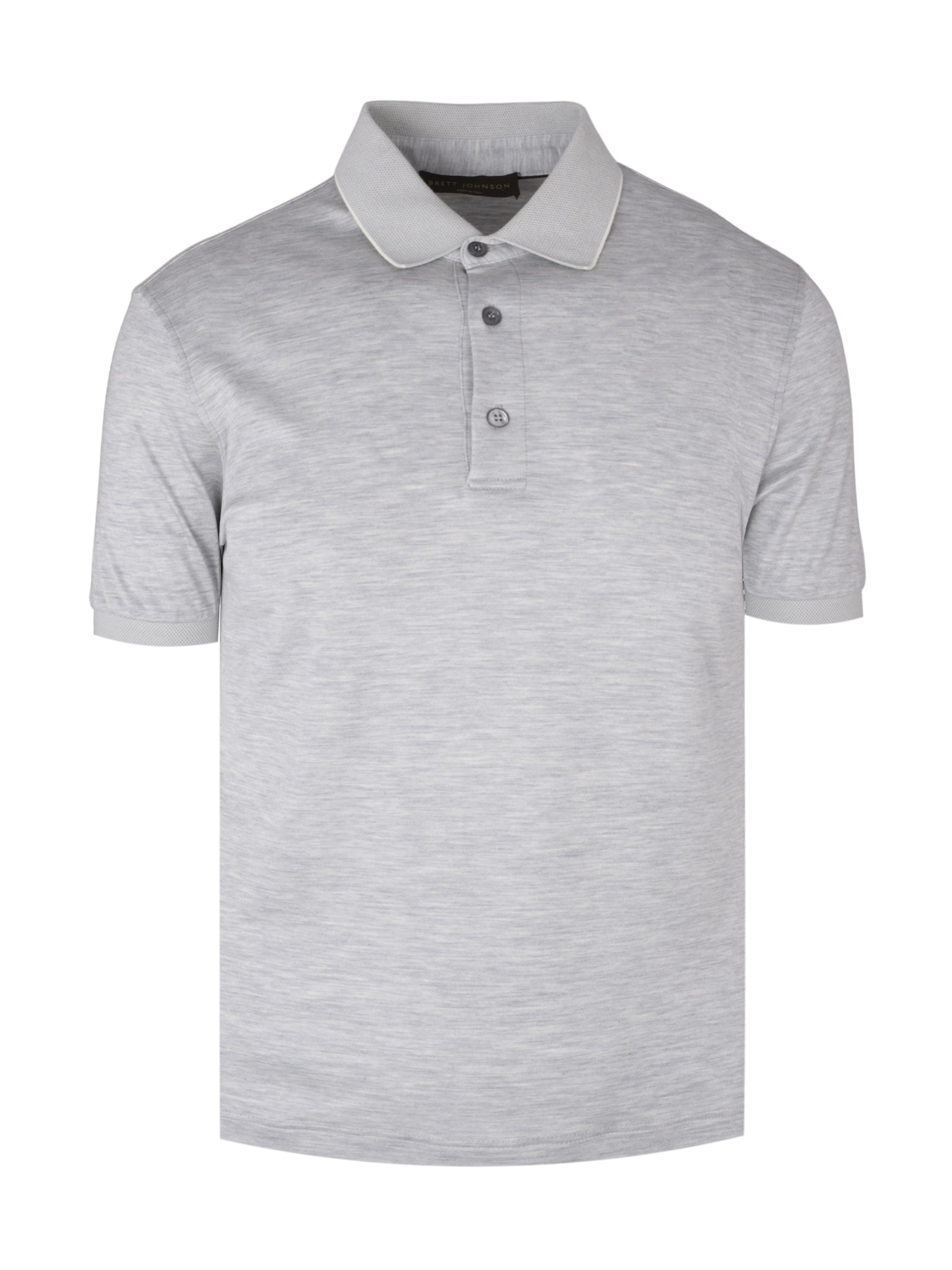 Cotton and silk short sleeves polo