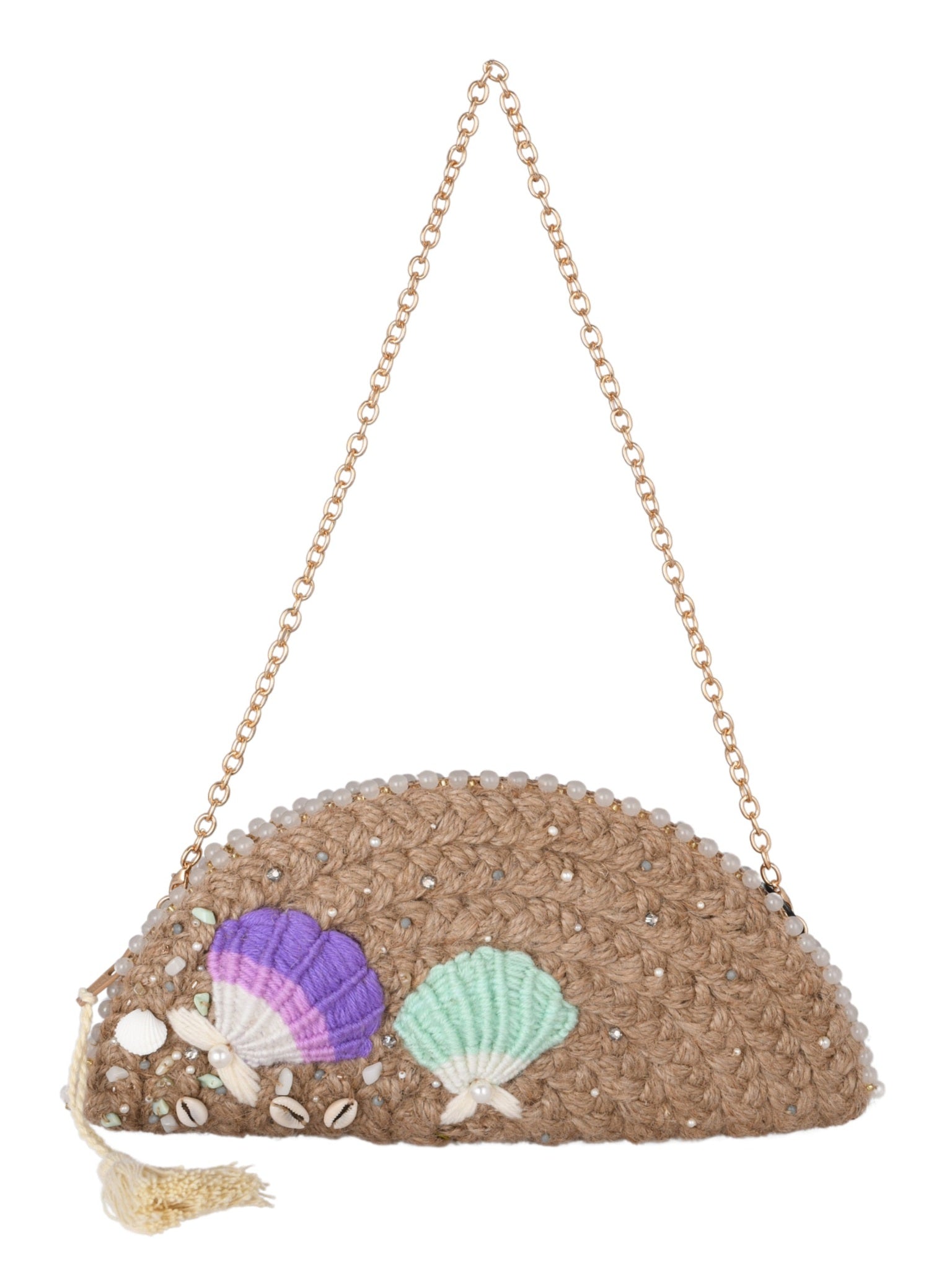 Seashell & pearl clutch seashells & pearls