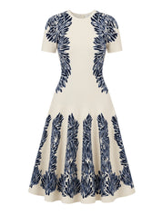 Sofie ss jacquard knit dress