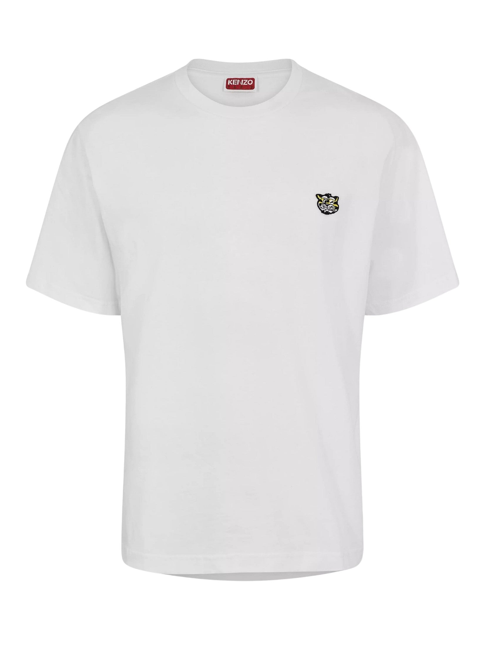 'kenzo wild tiger' embroidered t-shirt in cotton