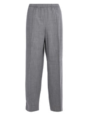 BISTRETCH WOOL JOGGING TROUSERS WITH FILO DIAMANTE